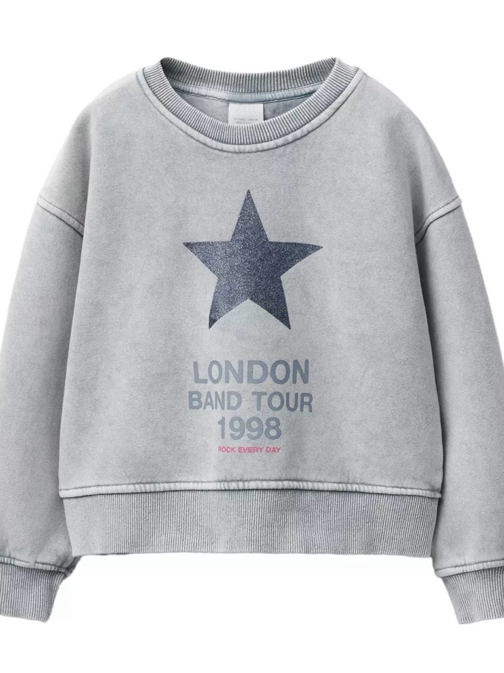 Zara Girls London Band Tour Star Sweatshirt – Size 11/12 Years